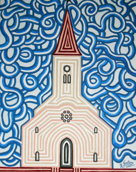 Acebal-Parroquia Santo Domingo de Guzmán Acrylic Canvas Landscaping