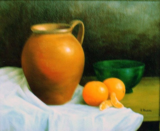 Bodegón con naranjas Oil Canvas Still Life Paintings