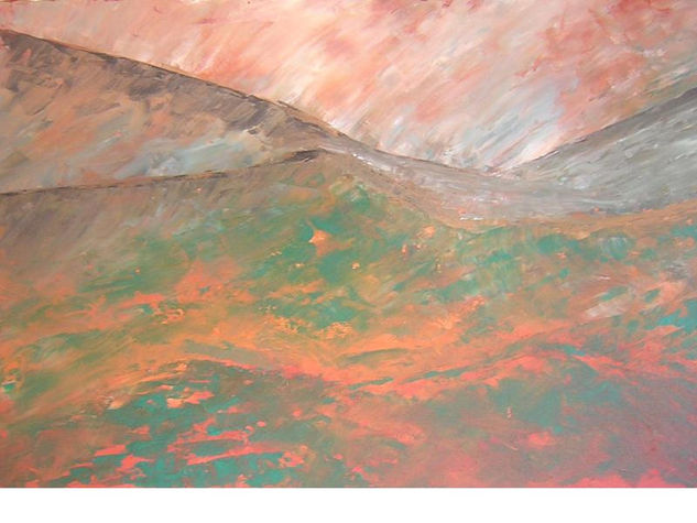 Erosion V Acrylic Canvas Landscaping