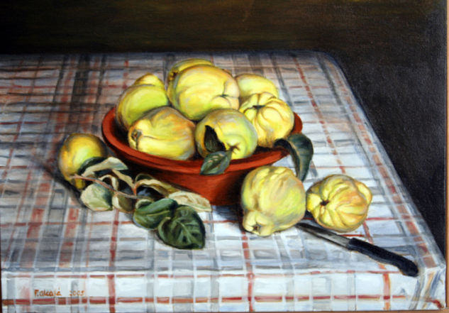 Los Membrillos Oil Canvas Still Life Paintings