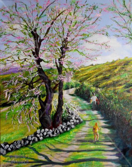 Camino de Navalosa Acrylic Canvas Landscaping