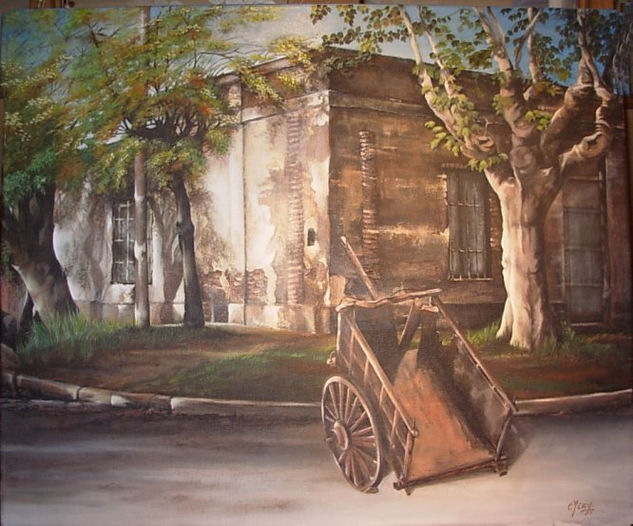 Esquina de San Vicente Acrylic Canvas Landscaping