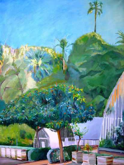 Botanic III Oil Canvas Landscaping