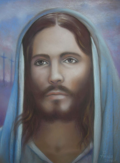 Cristo. Pastel Others Figure Painting