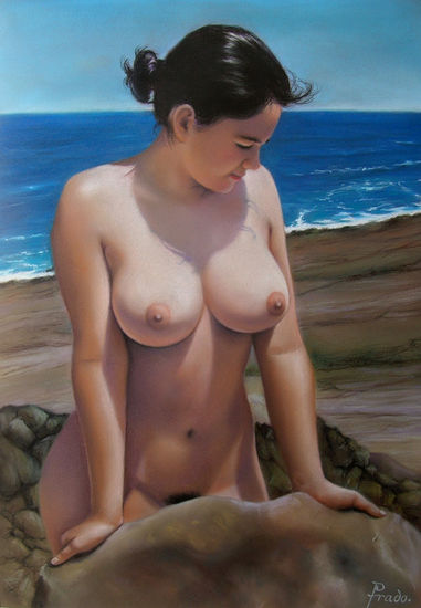 De agua y tierra. Pastel Otros Desnudos