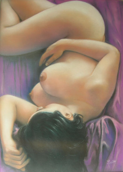 Desnudo en reposo. Pastel Otros Desnudos