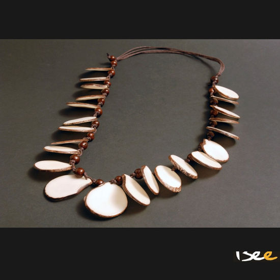 Collar  Ibiza Blanco, Tagua y Asay Joyería Joyería y Bisutería