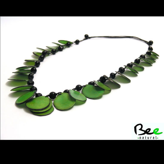 Collar  Ibiza Verde, Tagua y Asay Joyería Joyería y Bisutería