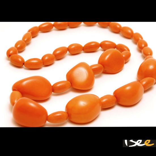 Collar Opal 7 Naranja, Tagua y Camajuro Costume jewellery Jewellery and costume jewellery