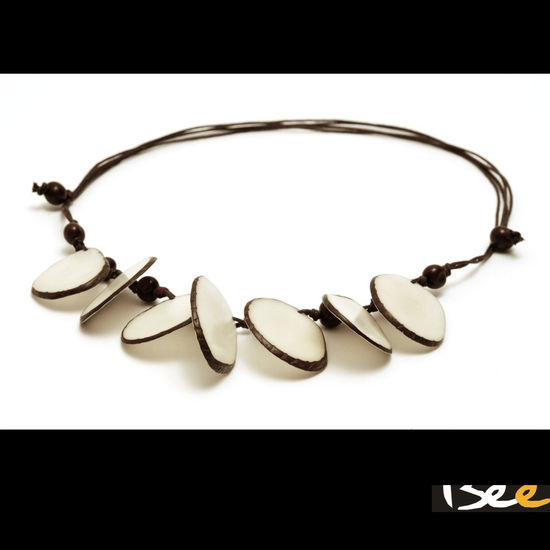 Collar  Ibiza pequeño Blanco, Tagua y Asay Costume jewellery Jewellery and costume jewellery