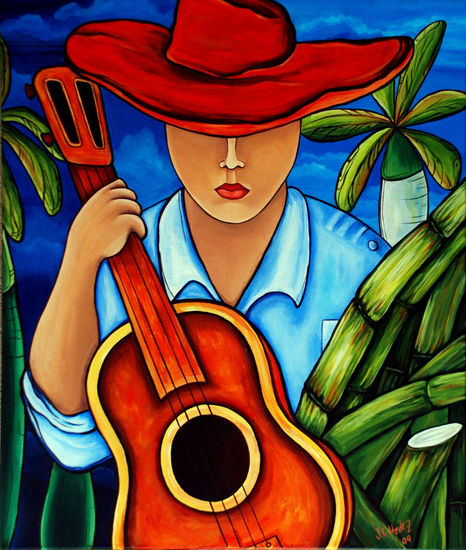 guajiro con guitarra 2 Oil Canvas Others