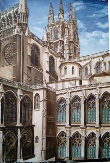 Claustro exterior Oil Canvas Landscaping