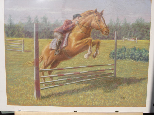 Equitación Pastel Cartulina