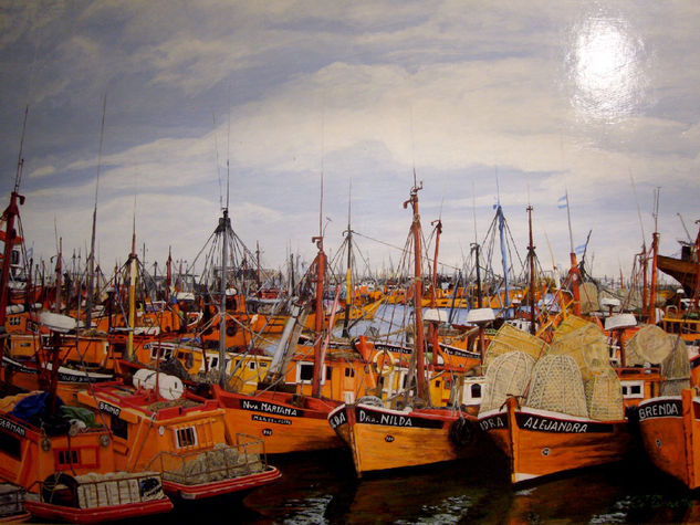 Puerto Oil Canvas Marine Painting