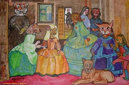 Las meninas mininas Acrylic Panel Portrait