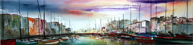 marina2 Watercolour Paper Marine Painting