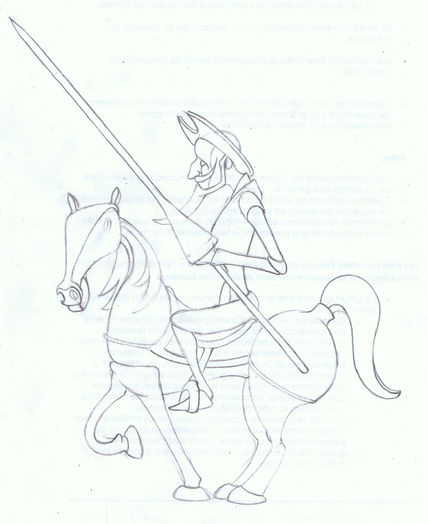 Quixote y rocinante