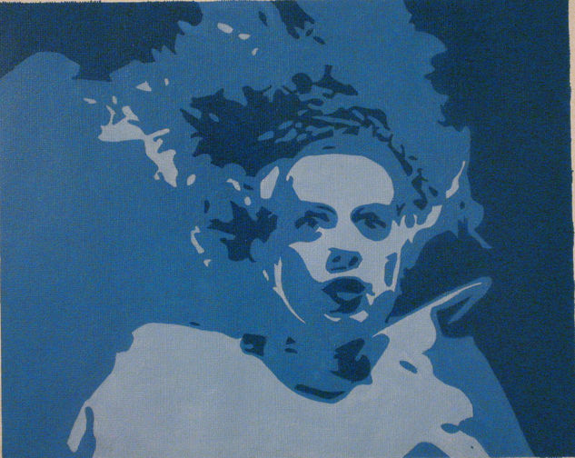 La novia de Frankenstein Acrylic Paper Figure Painting