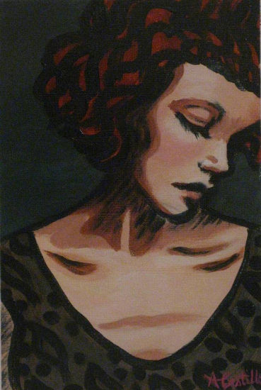 Hastío Acrylic Paper Figure Painting