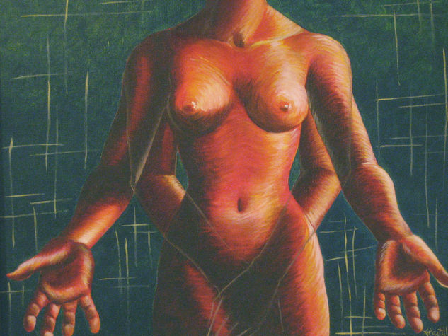 Indecisión Acrylic Canvas Nude Paintings