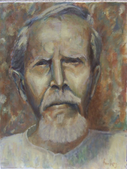 El abuelo de mi dentista Acrylic Canvas Portrait