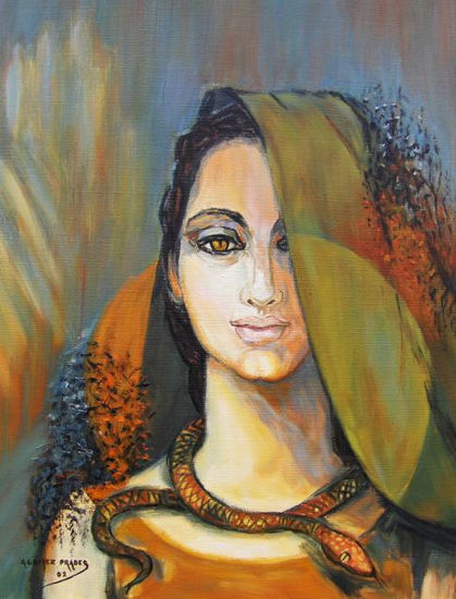 SCHEHEREZADE Oil Canvas Portrait