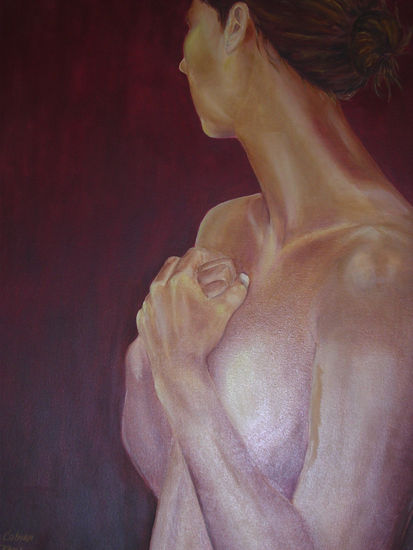 Torso II Oil Textile Nude Paintings