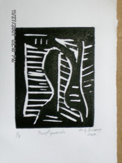 TRANSFIGURACION Linocut