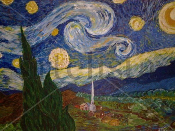 Noche estrellada van gogh 