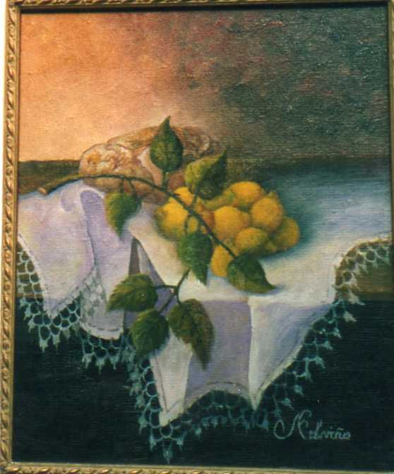 b odegón con limones