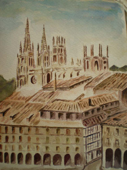 Plaza Mayor Watercolour Paper Landscaping