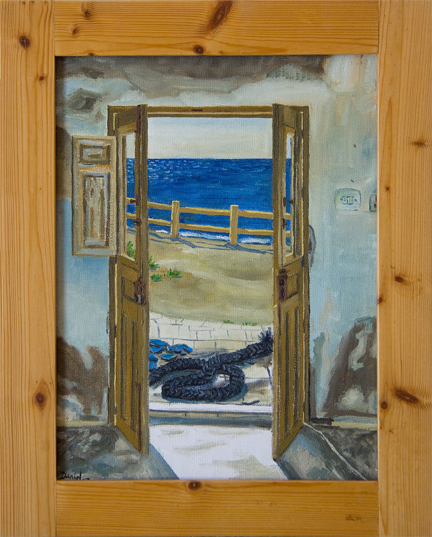 Una puerta con vistas al mar