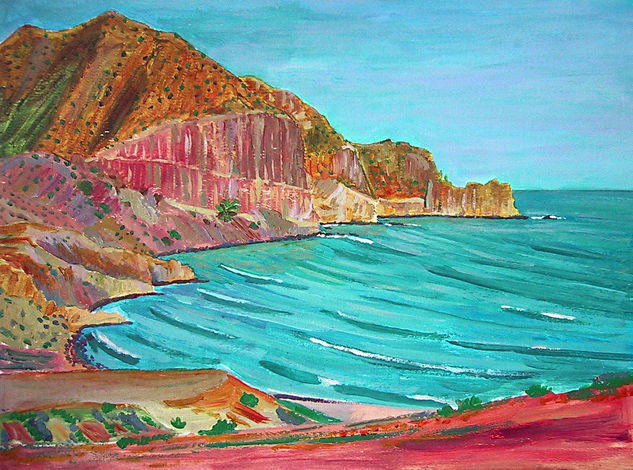 La punta del Barranco del Negro Acrylic Paper Landscaping