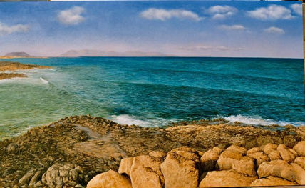 Lobos desde rocas y...