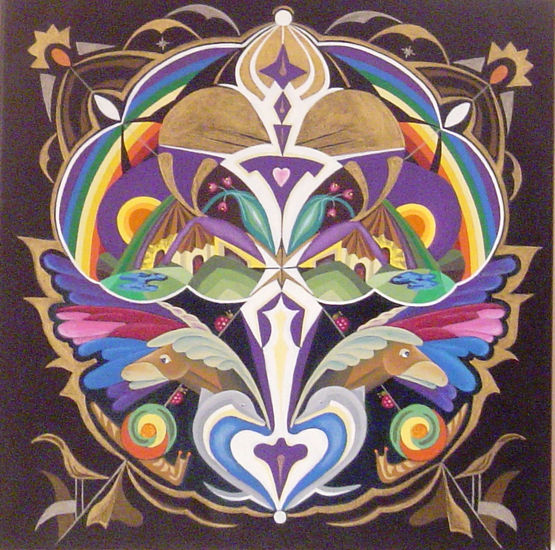 Mandala: Metamorfosis - Arbol de la vida Acrylic Canvas Others