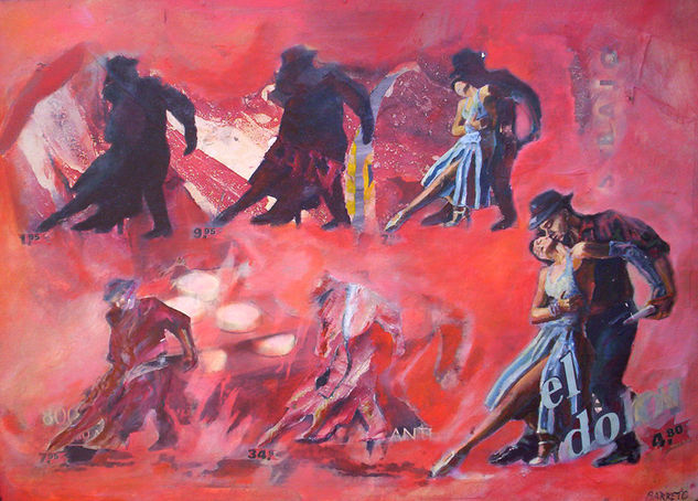 tango Oil Canvas Figure Painting