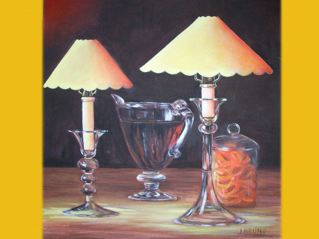 Brillo en la oscuridad Oil Canvas Still Life Paintings