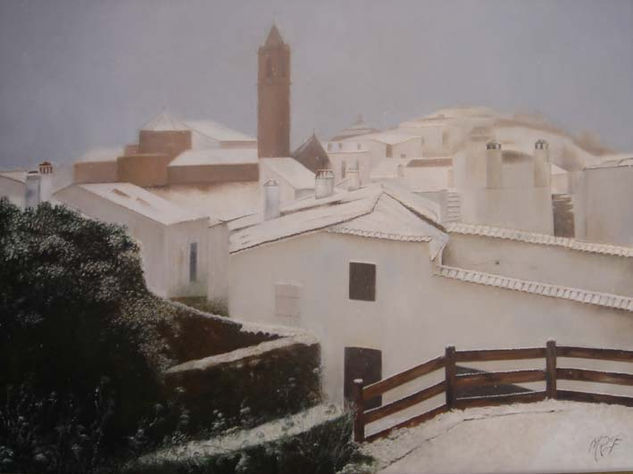 Fuenteheridos nevado Oil Canvas Landscaping