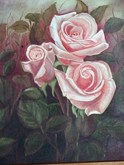 rosas Oil Canvas Floral Painting