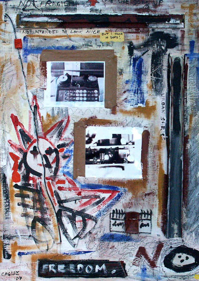 not intended to look nice Mixed media Canvas Others