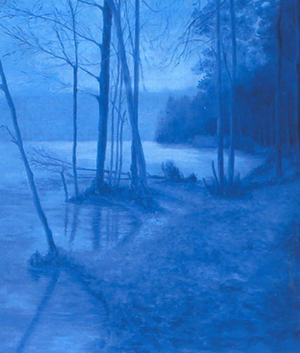 Paisaje azul