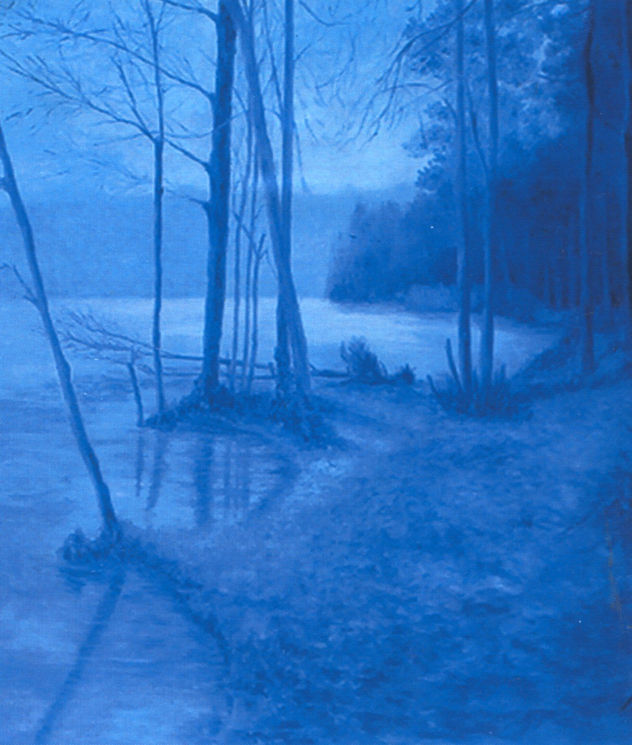 Paisaje azul