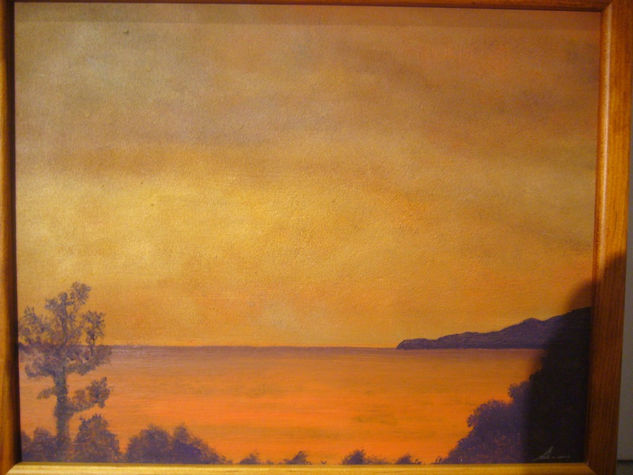 visión naranja Oil Canvas Landscaping