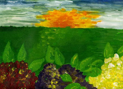 Hortensias al amanecer