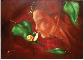 "El Beso" Oil Canvas Others