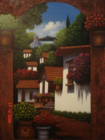 Valle de Bravo Oil Canvas Landscaping