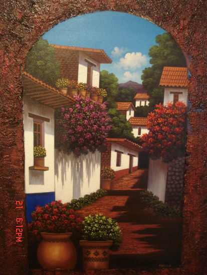 VALLE DE BRAVO Oil Canvas Landscaping