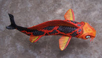 Koi rojo y negro