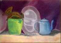 Bodegón 2 Pastel Paper Still Life Paintings