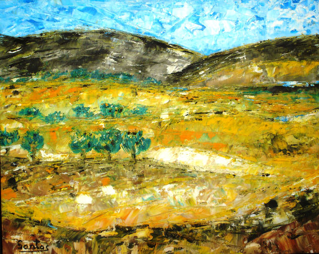 Paisaje abierto Oil Panel Landscaping